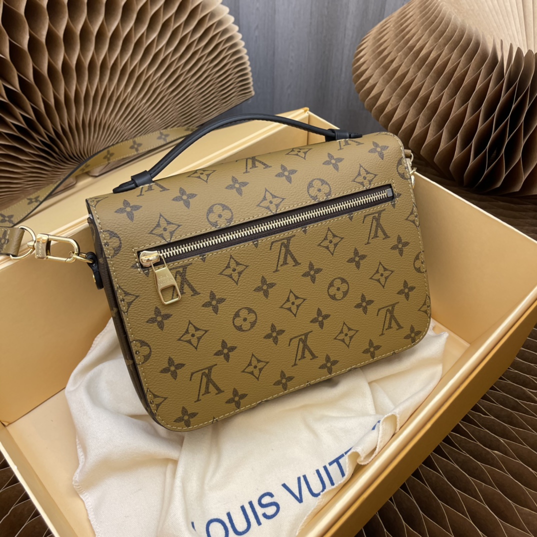 LV-Yellow Flower Metis Classic Postman Bag