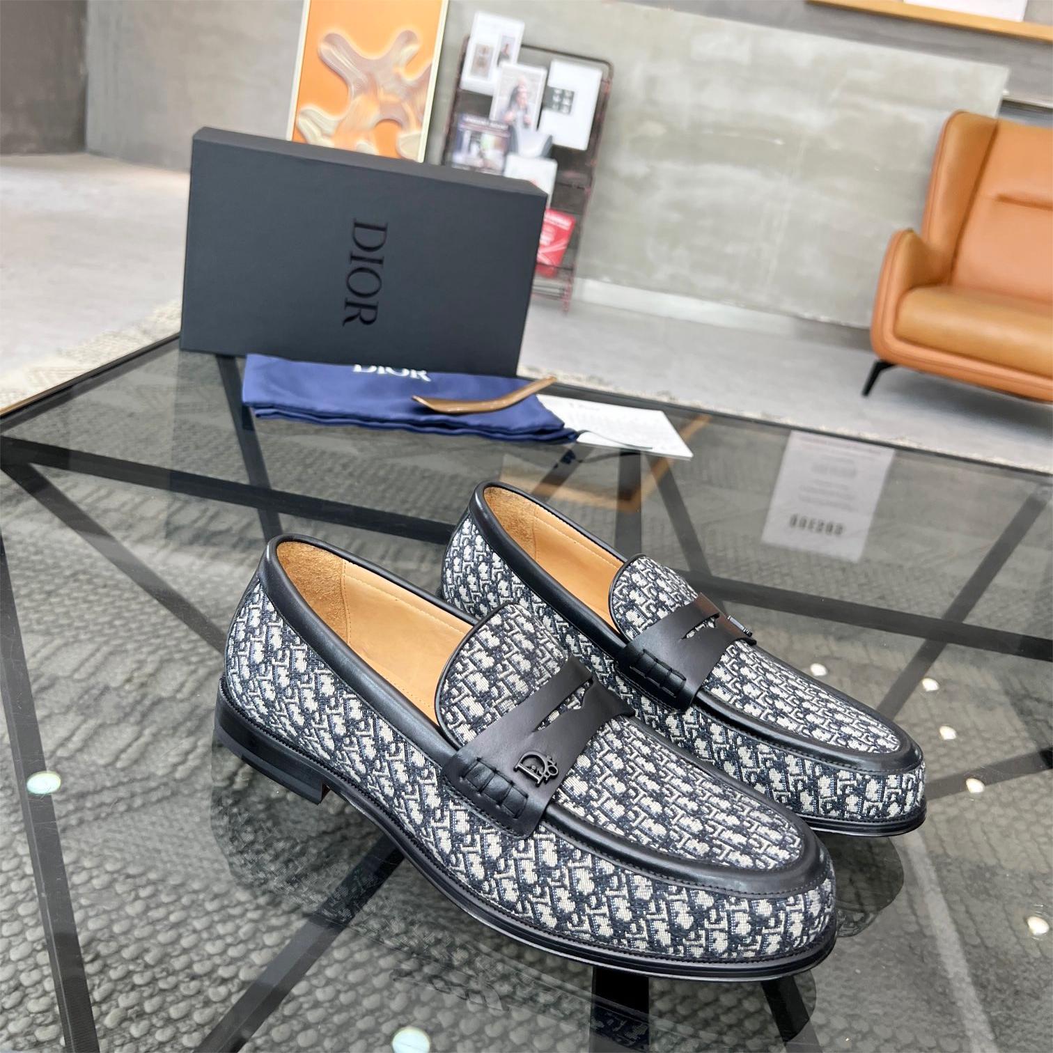 Dior-Genuine leather outsole leather shoes