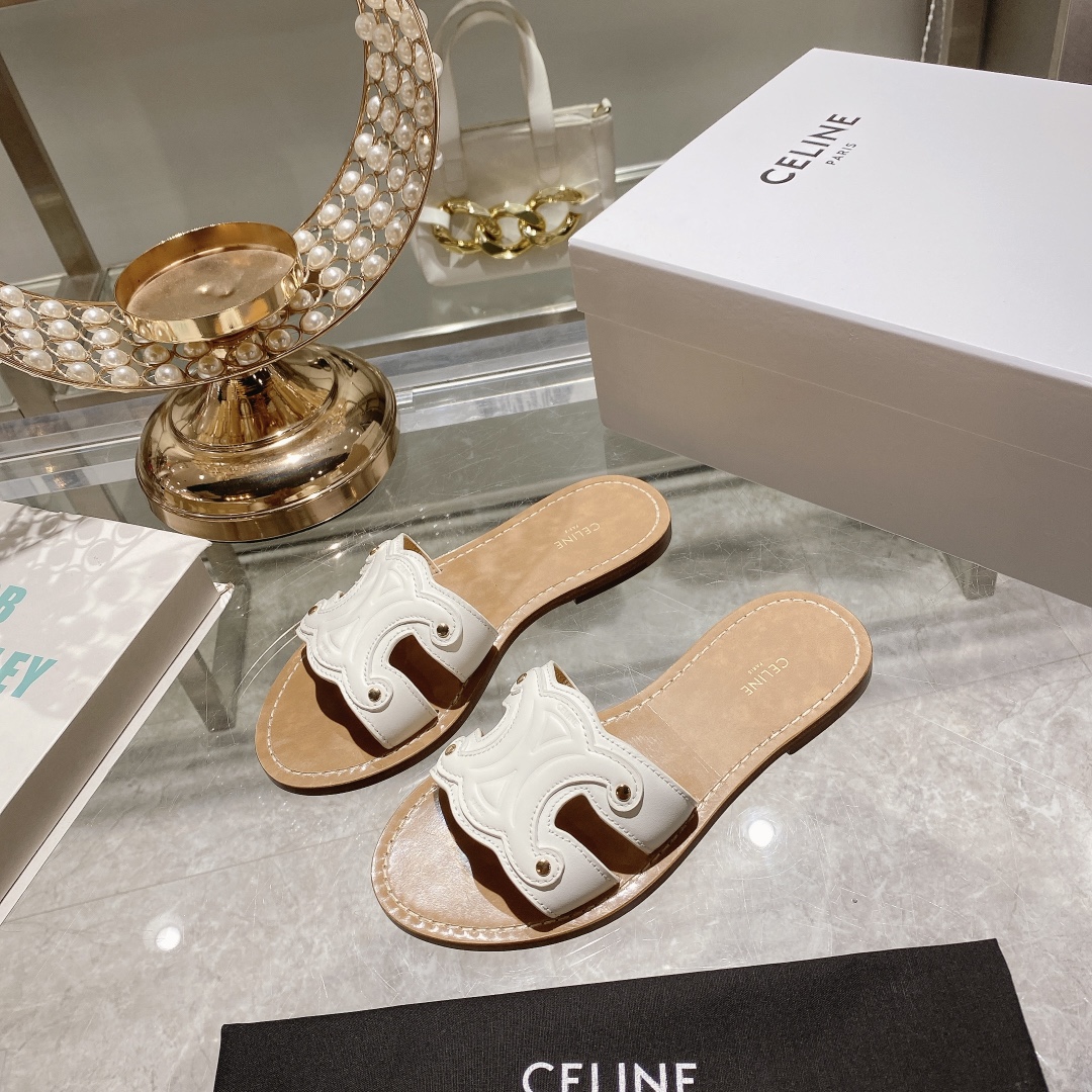 Celine-One word slippers