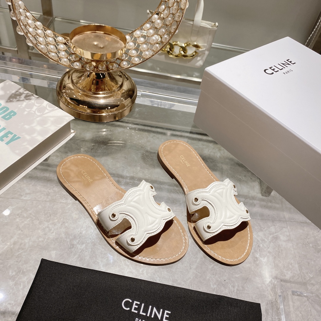 Celine-One word slippers