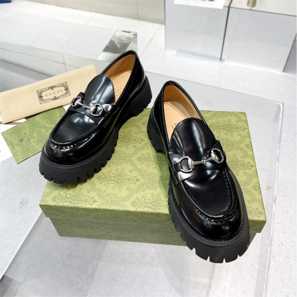 GUCCI-Thick soled loafers