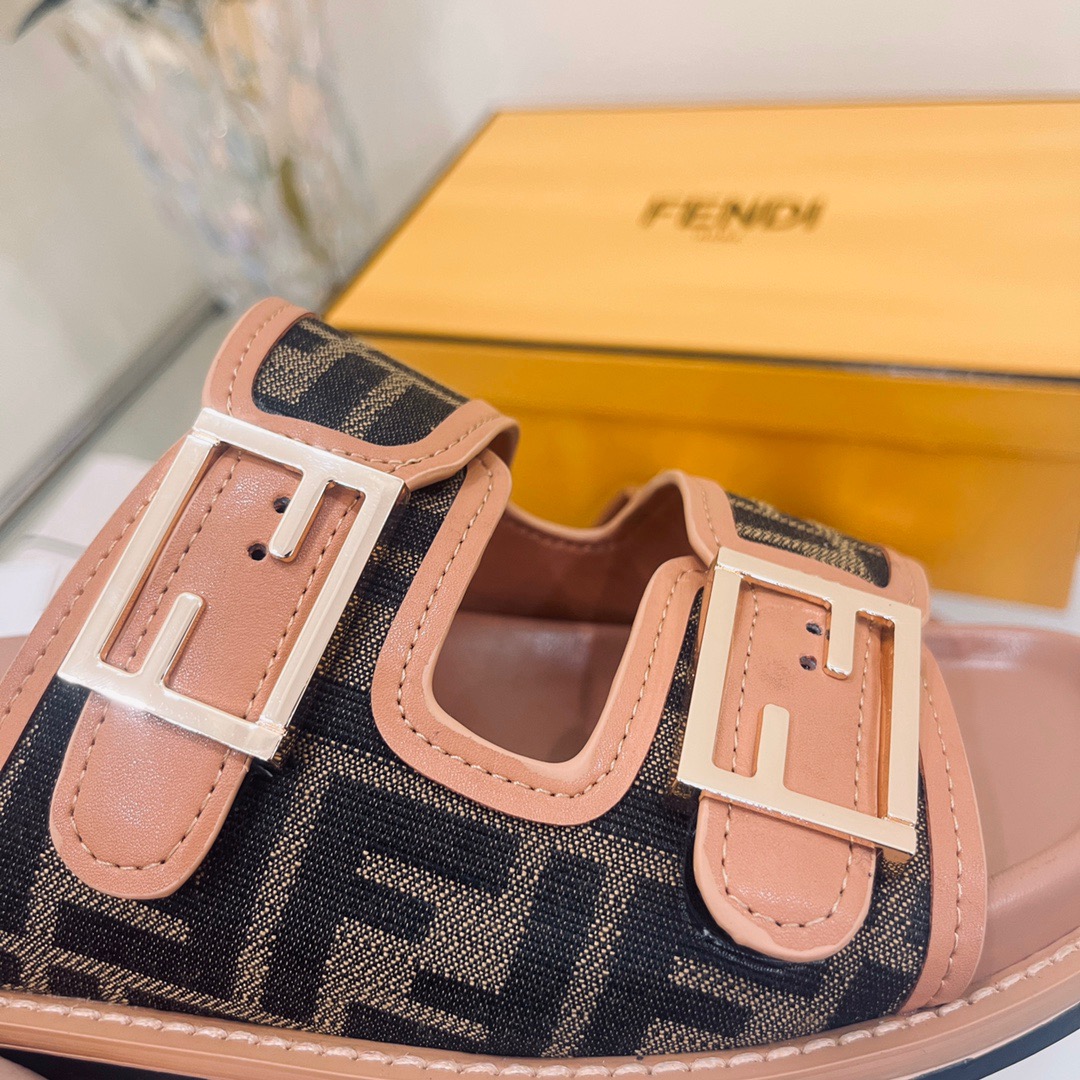 FENDI-Old flower slippers