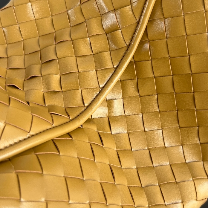 BV-Large Hop Cowhide Leather Woven Soft Hobo bag