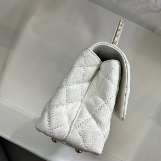 CHANEL-Mini Mouth Cover Leather Chain Decoration Handle Handbag