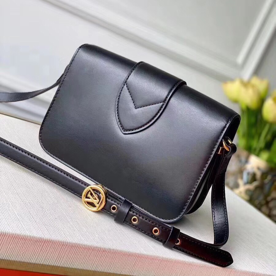 LV-Pont 9 Smooth Leather Shoulder Bag