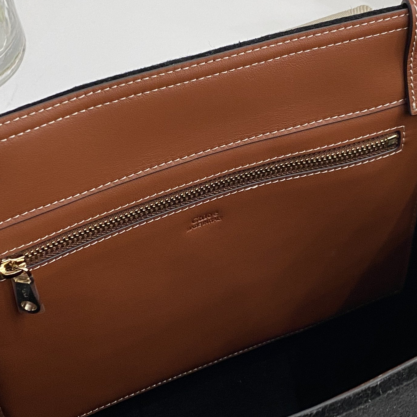 CH-Woody Wool Felt Patchwork Shoulder Handbag