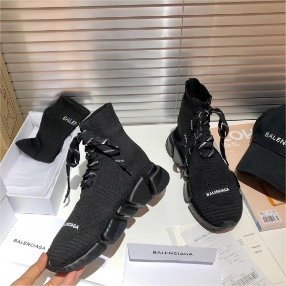 Balenciaga-Classic Popular Socks Sports Anti Slip Knitted Yarn Tube Shoes