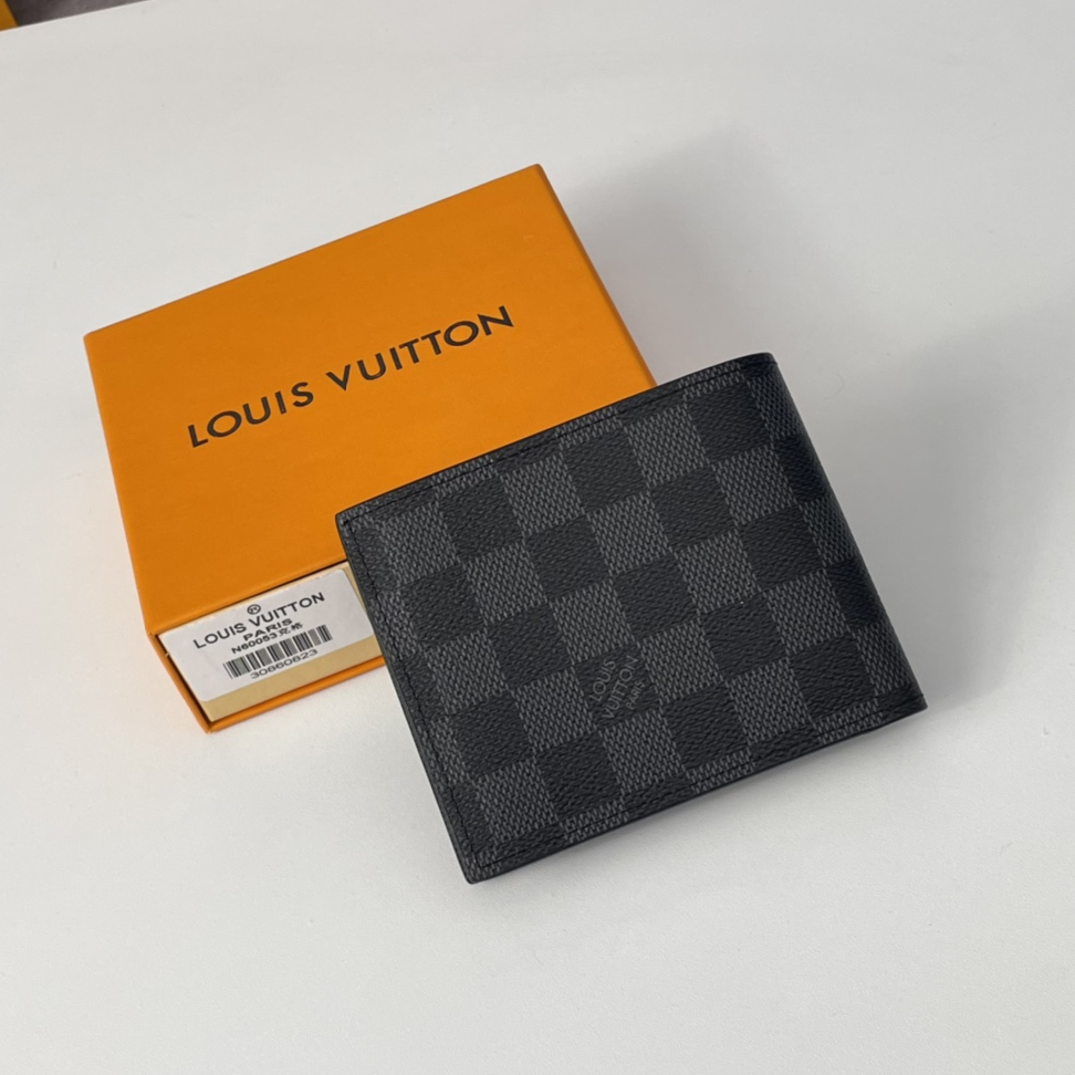 LOUIS VUITTON- Slender Checkerboard Card Holder Wallet