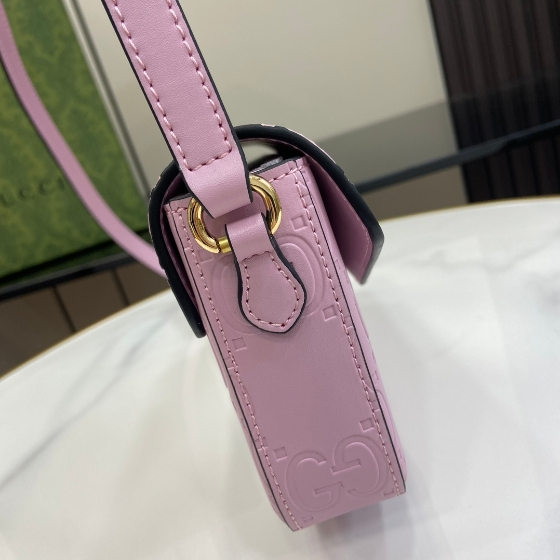 GUCCI-Ultra Mini Light Purple Leather Shoulder Backpack