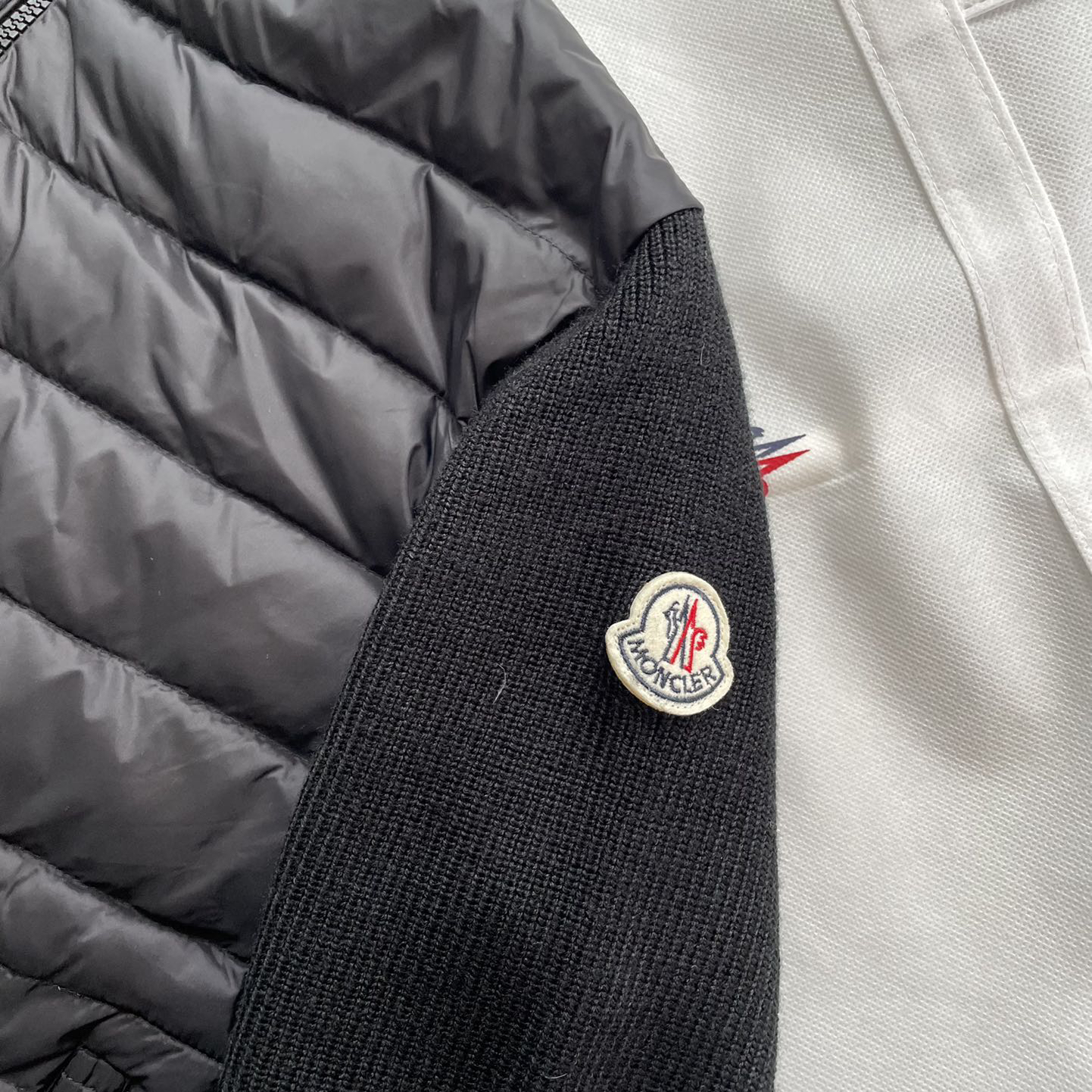 Moncler - Logo Patch Stand Collar Zip-up Long Sleeve Jacket