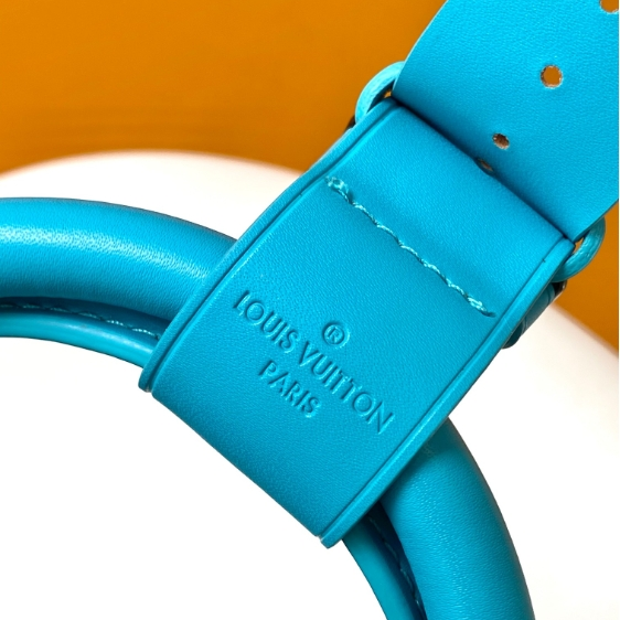 LV-Silver Flower Light Blue Canvas Travel Bag