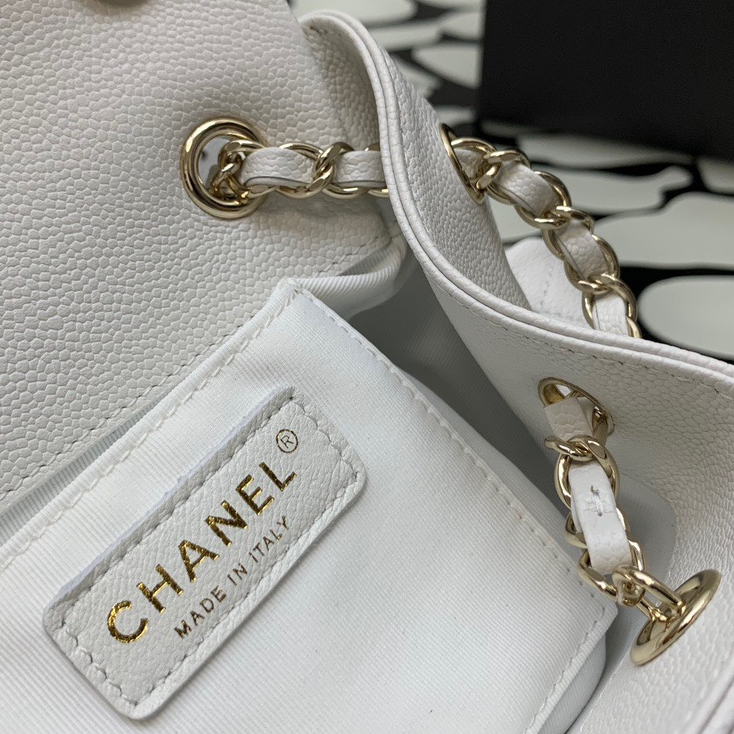 CHANEL-23K Small Double Side Pocket Cowhide Backpack