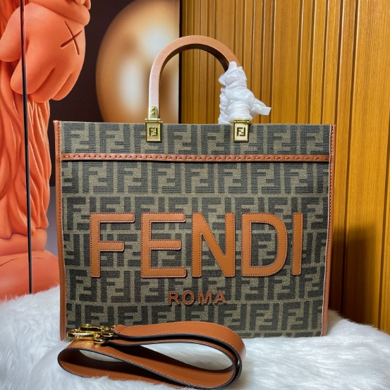 FENDI-Vintage Two Handheld Floral Tote Special Bag