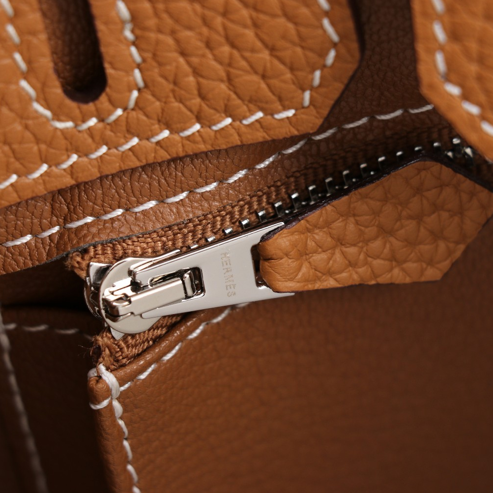 HERMES- Birkin 25 Golden Brown Handbag