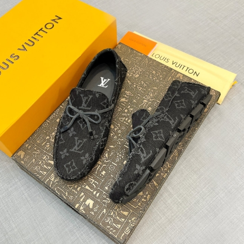 LV-Denim Black Bean Shoes