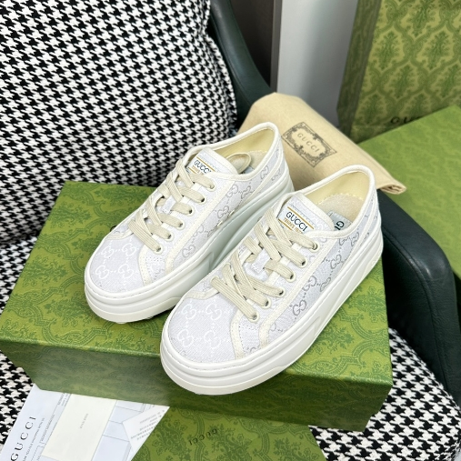 GUCCI-Classic Presbyopia Cloth Thick Soled Shoes