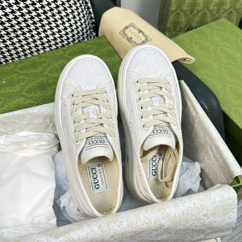 GUCCI-Classic Presbyopia Cloth Thick Soled Shoes