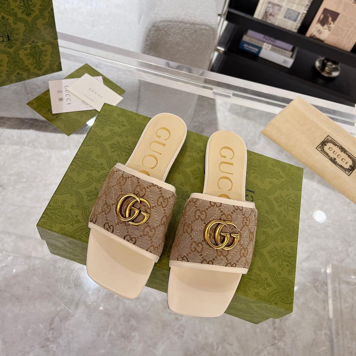 Gucci-spring and summer flat slippers