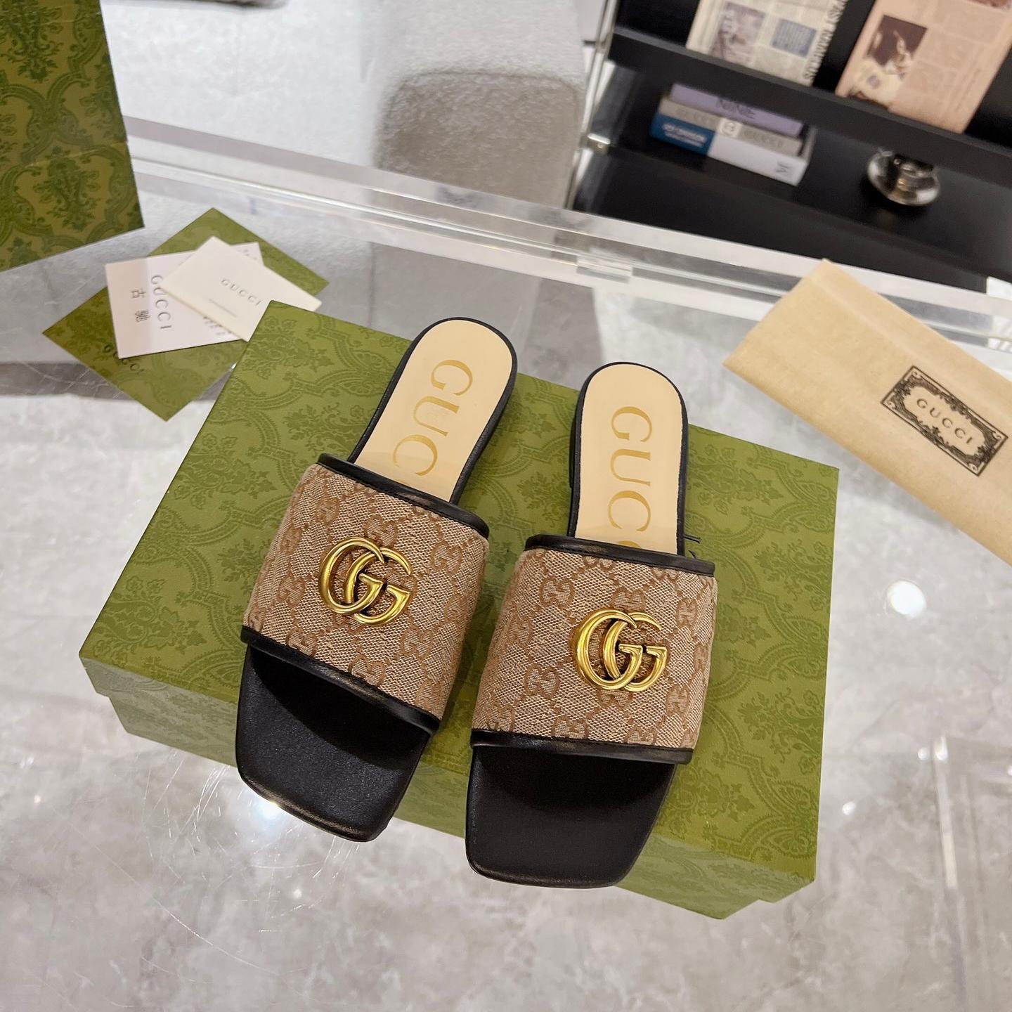 Gucci-spring and summer flat slippers