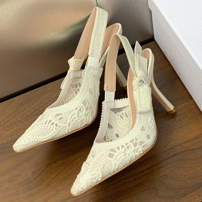 DIOR-J'Adior White Pointed Toe Stiletto High Heels