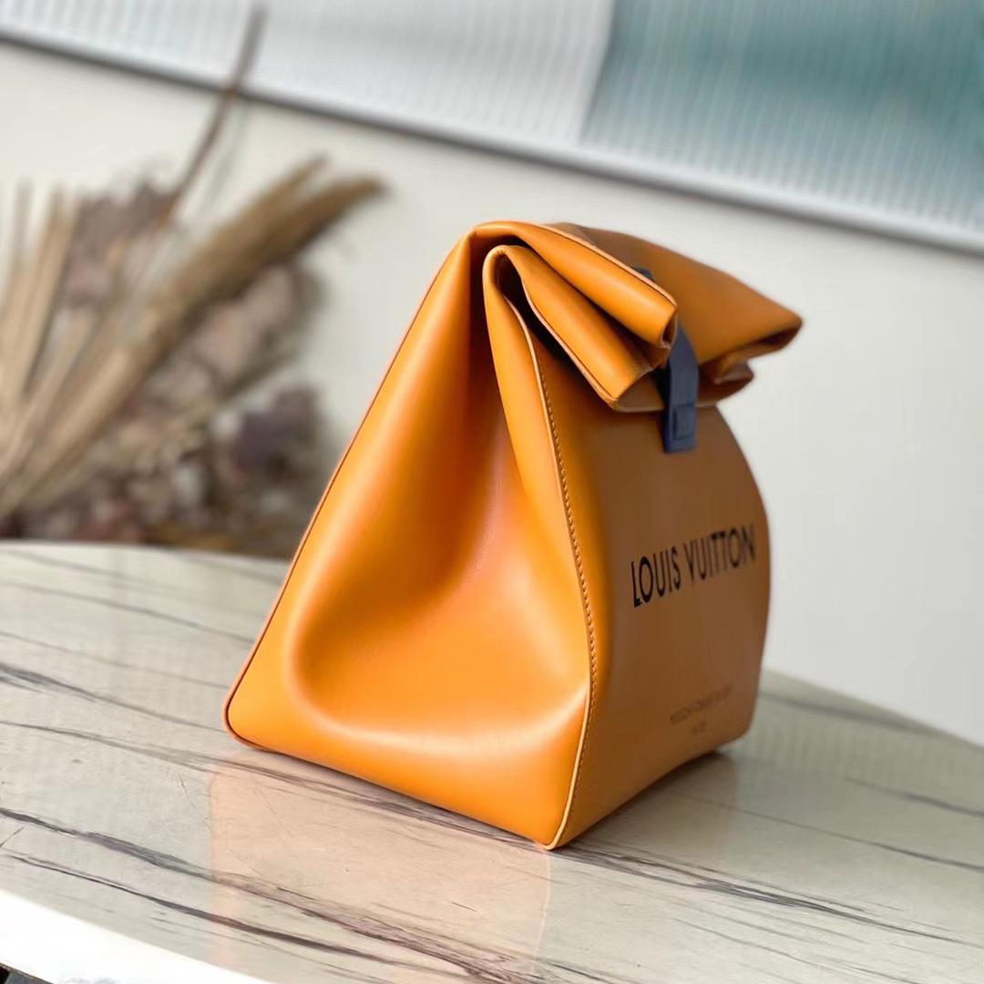 LV-Orange Cowhide Handba