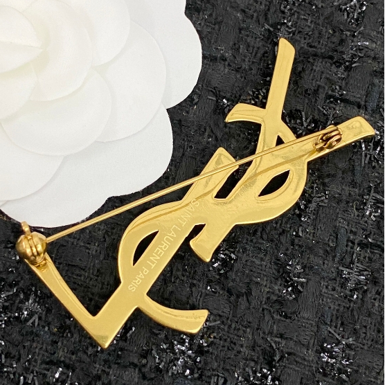 YSL-Medieval snake patterned brooch