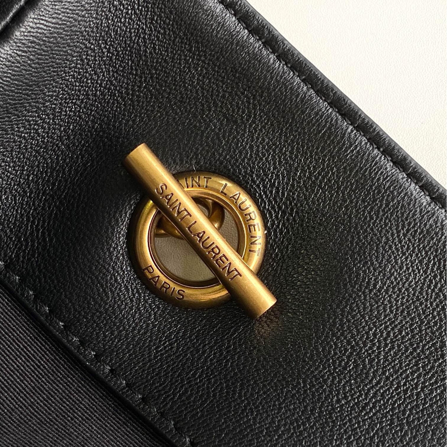 YSL-Jamie 4.3 Large Pochon Sheepskin Lucky Bag Water Bucket Bag