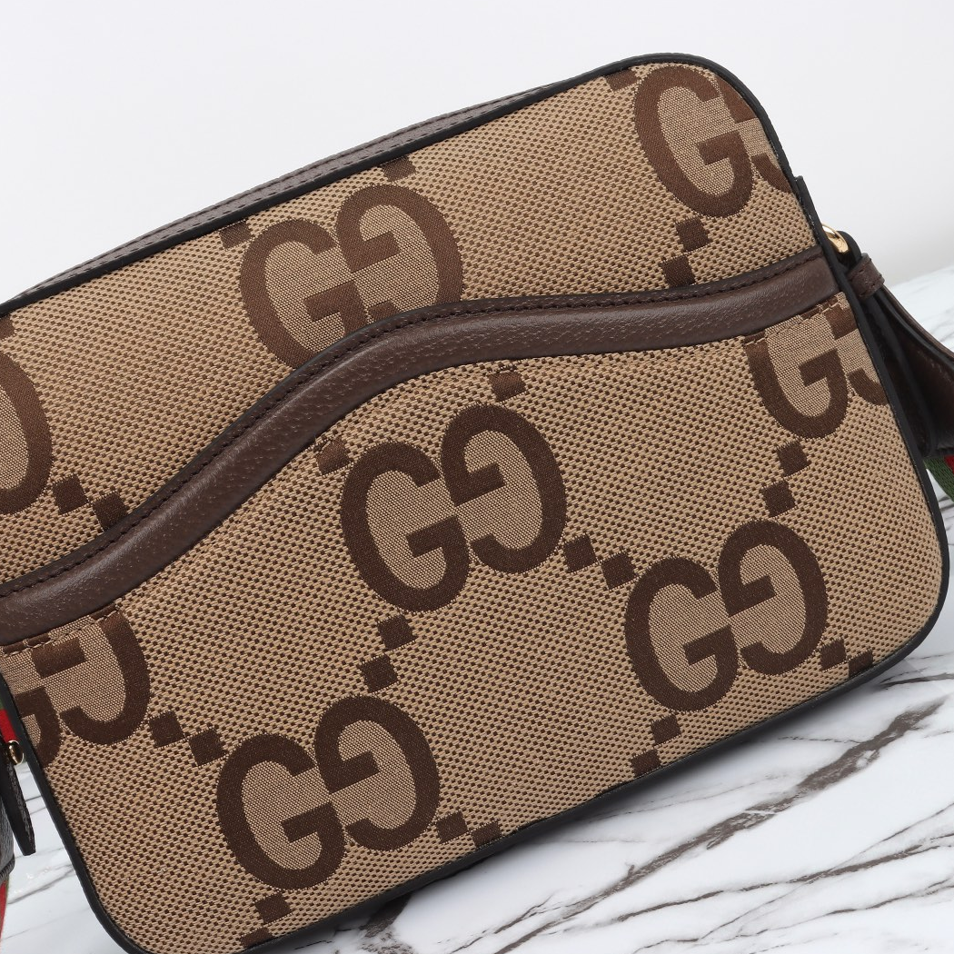 GUCCI- Jumbo Brown Shoulder Crossbody Bag