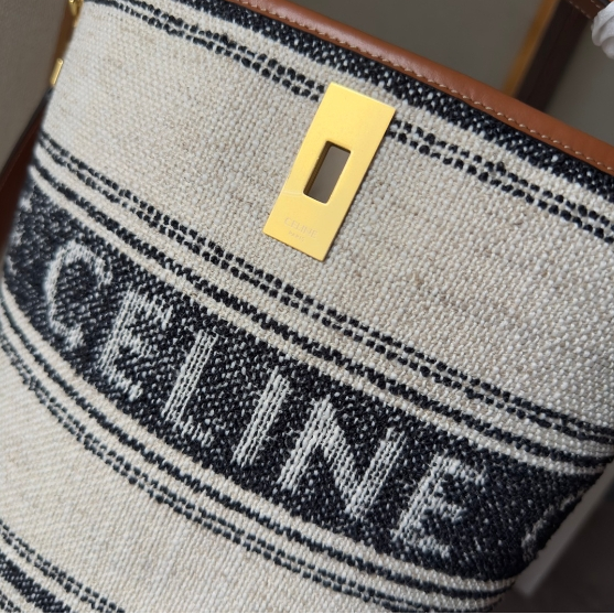 Celine-Fabric Cowhide Handbag