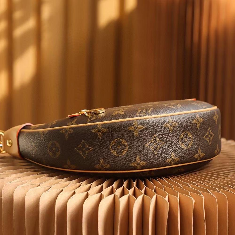 LV-loop Half Moon shaped Stick Bag Handbag