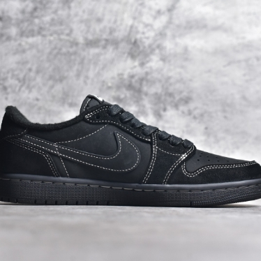 Air Jordan-Black Warrior Hook Low Top Shoes