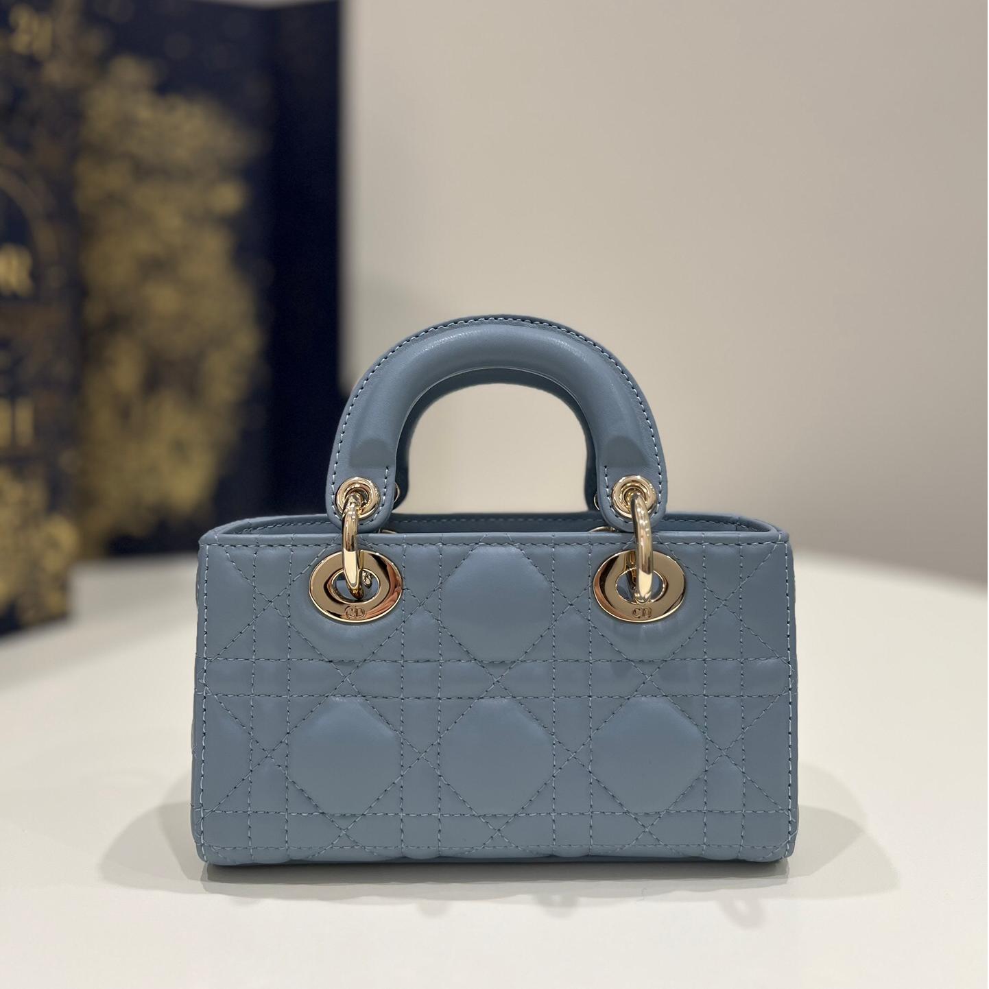 Dior-D joy micro series mini haze blue bag