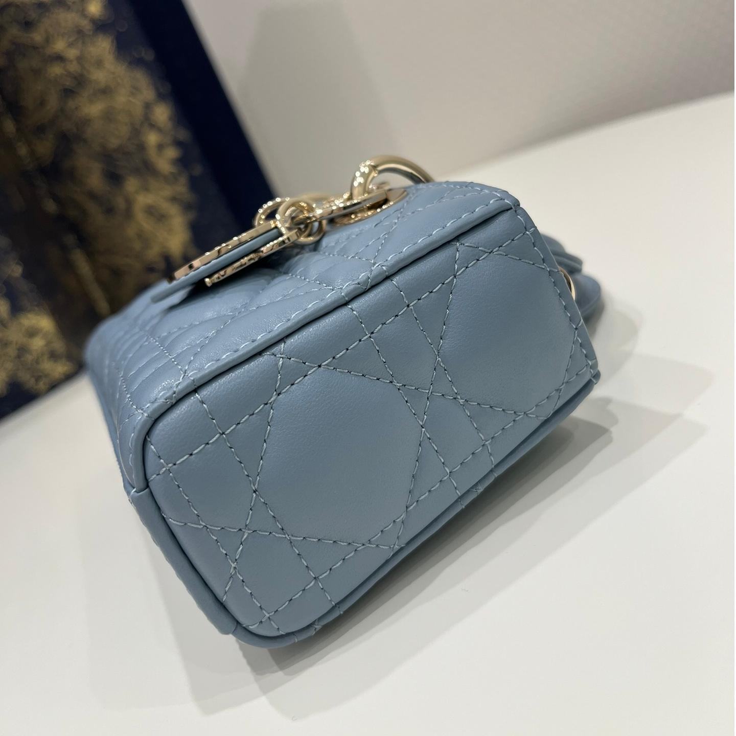 Dior-D joy micro series mini haze blue bag