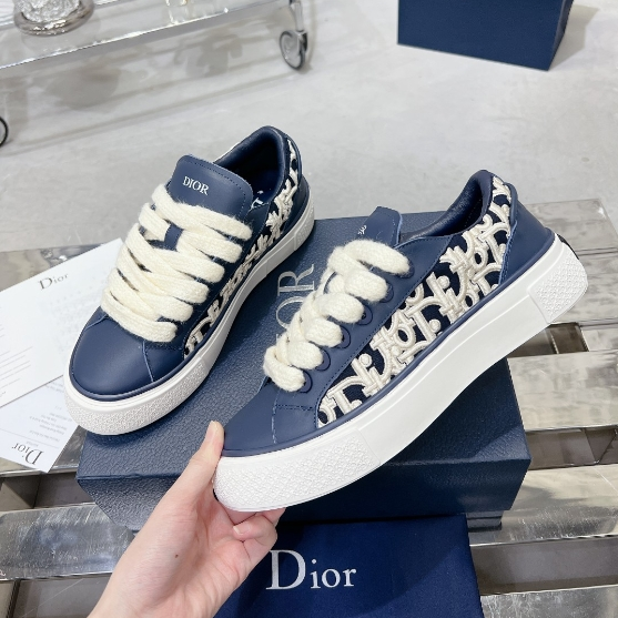 Dior-Casual Flat Bottomed Board Shoes