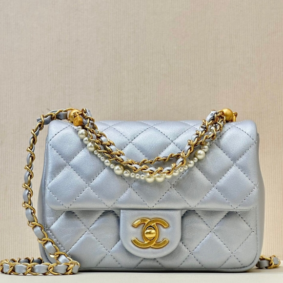 Chanel-Pearl Square Fatty Mini Shoulder Bag