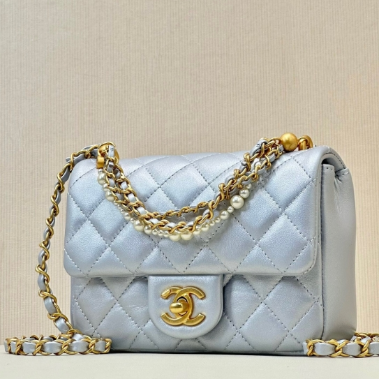 Chanel-Pearl Square Fatty Mini Shoulder Bag