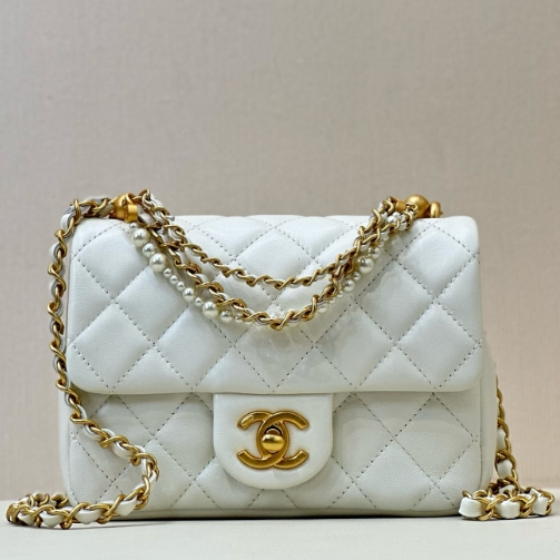 Chanel-Pearl Square Fatty Mini Shoulder Bag