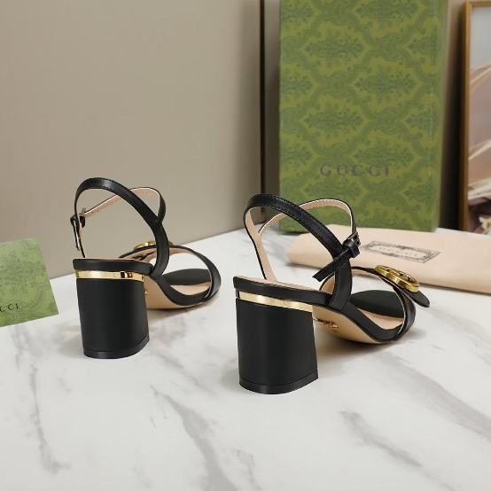 Gucci-Classic One Belt Thick Heel Sandals