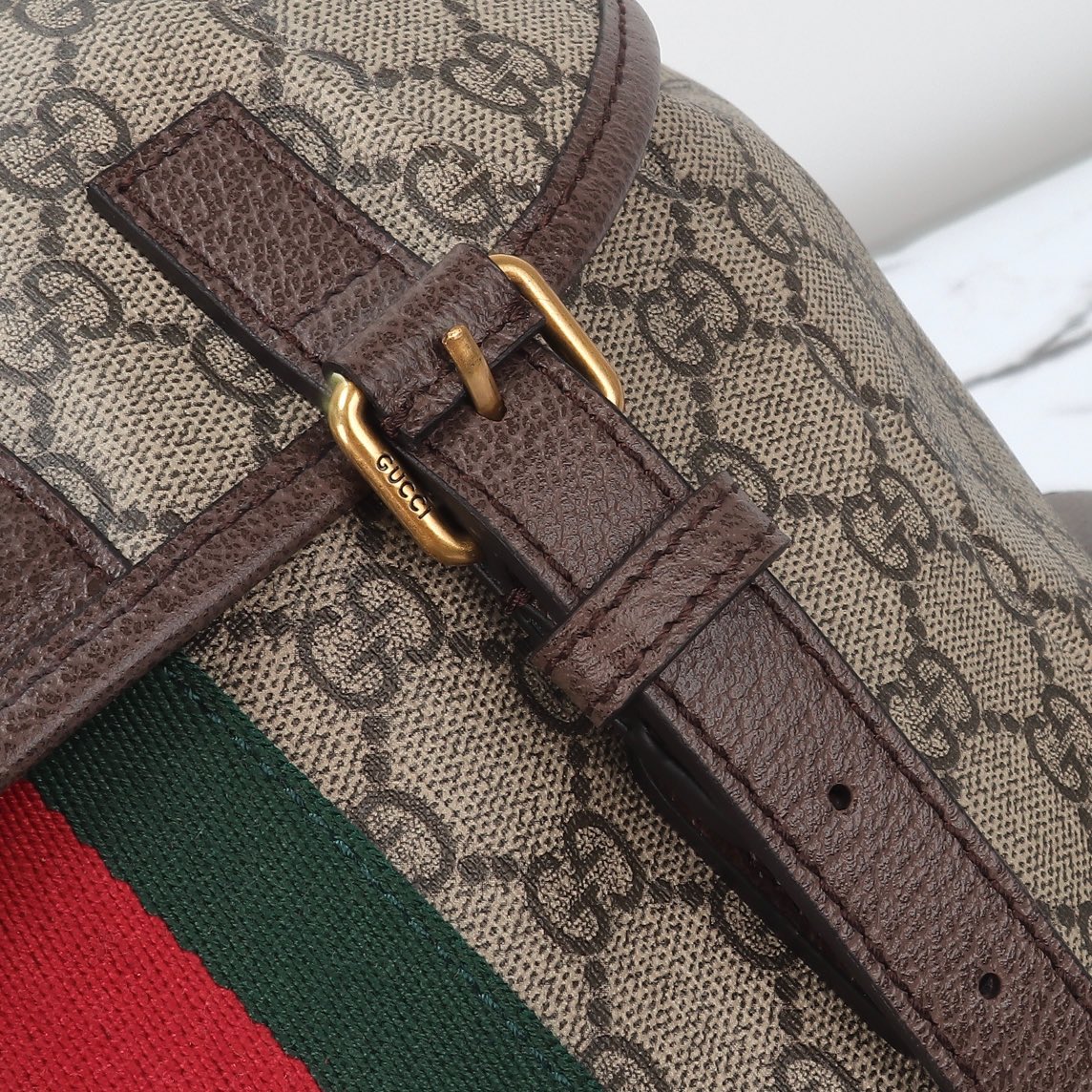 Gucci-GG Supreme Ophidia Series Backpack