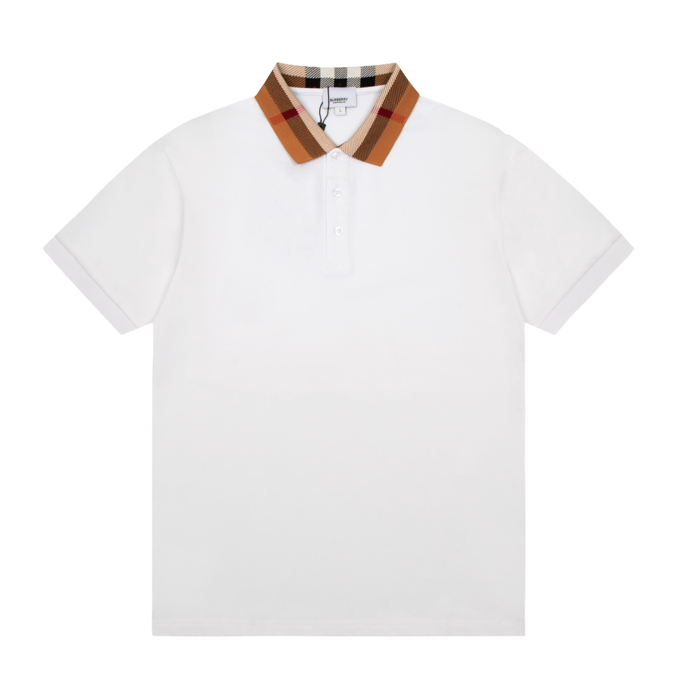 Burberry - SS23 Checked Casual Pullover Short Sleeve Polo Shirt