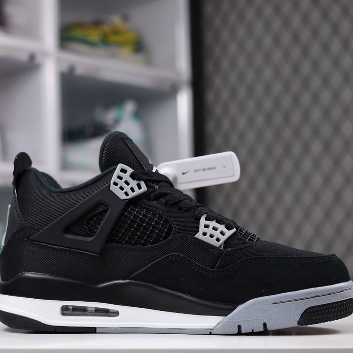 Jordan -Air Jordan 4 Retro SE Canvas Eminem Mid-top Retro Basketball Shoes.