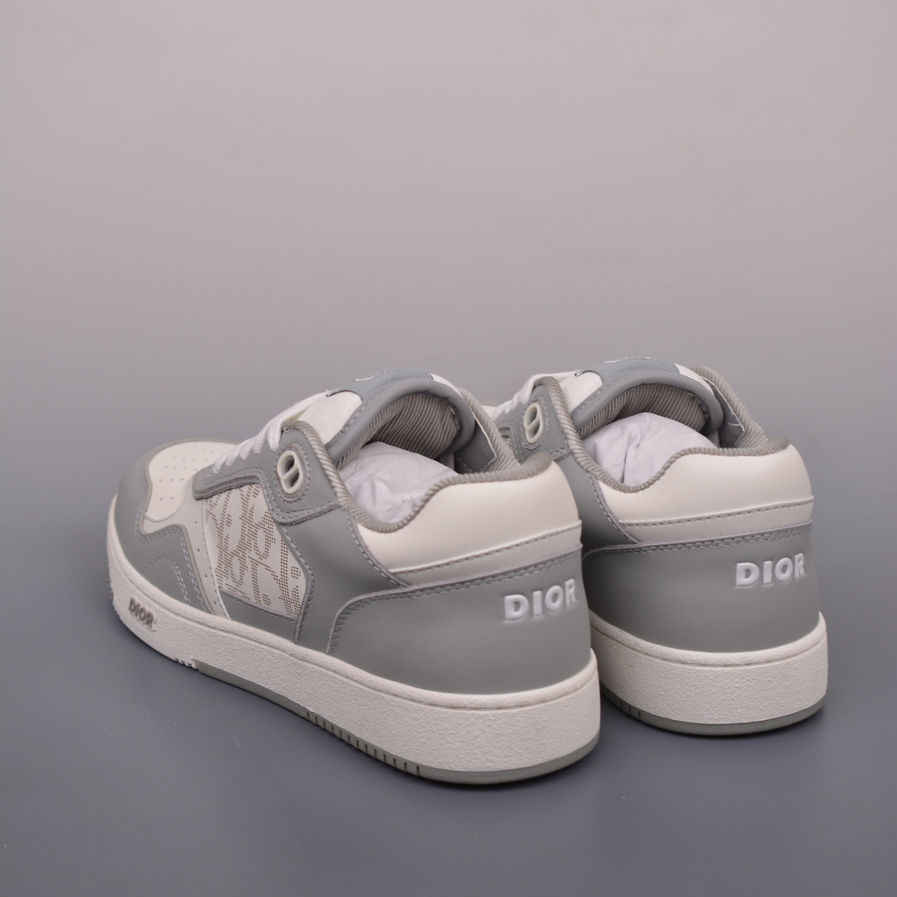 DIOR - Leather Round Toe Flat Heel Low Top Board Shoes