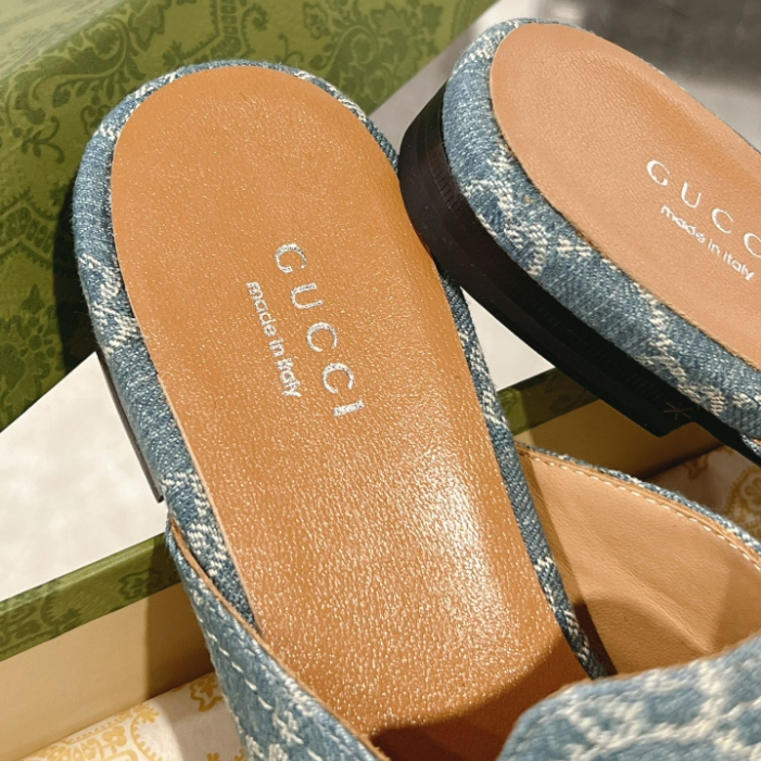 Gucci-Loafer Shoe Toe Cap Half Slipper