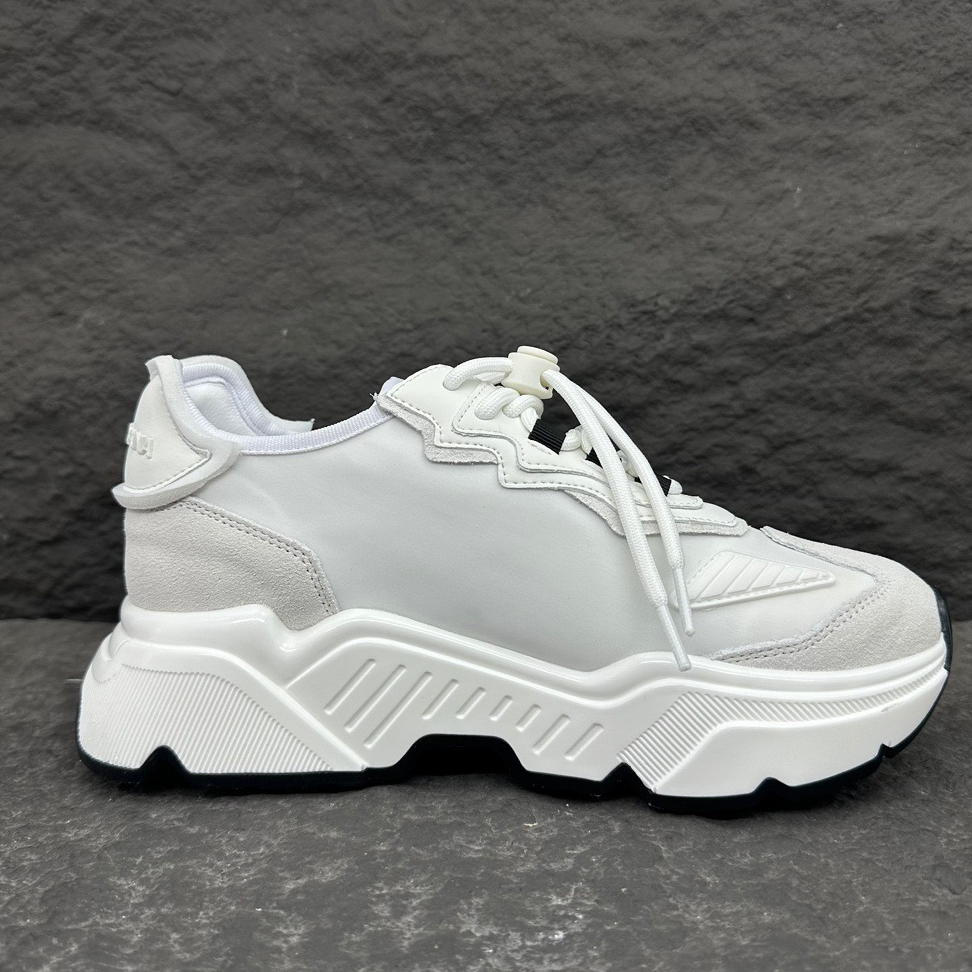 DOLCE & GABBANA - daymaster fabric Leather Sneakers