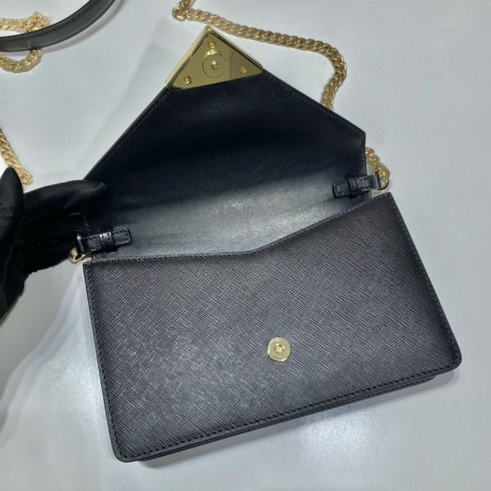 Prada-Chain Flip Shoulder Letter Package