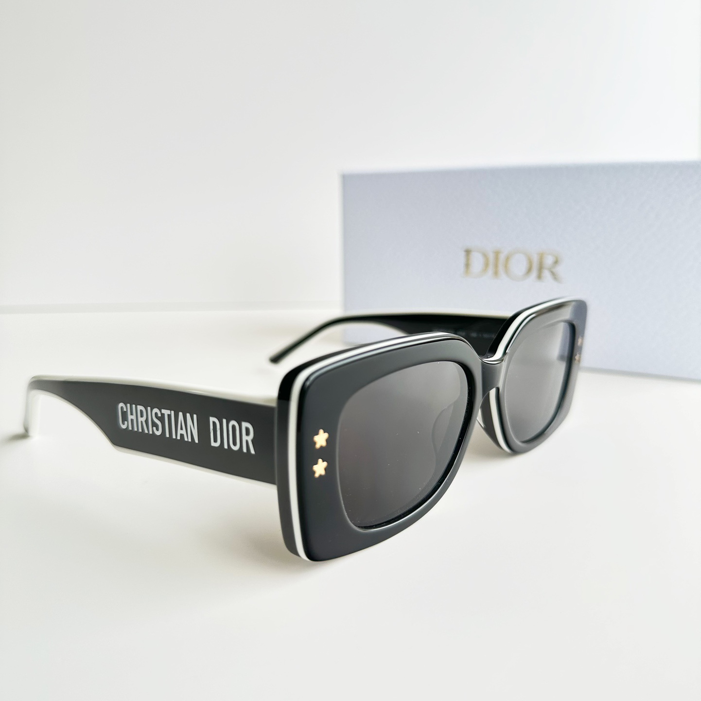 Dior-Round Frame Versatile Sunglasses