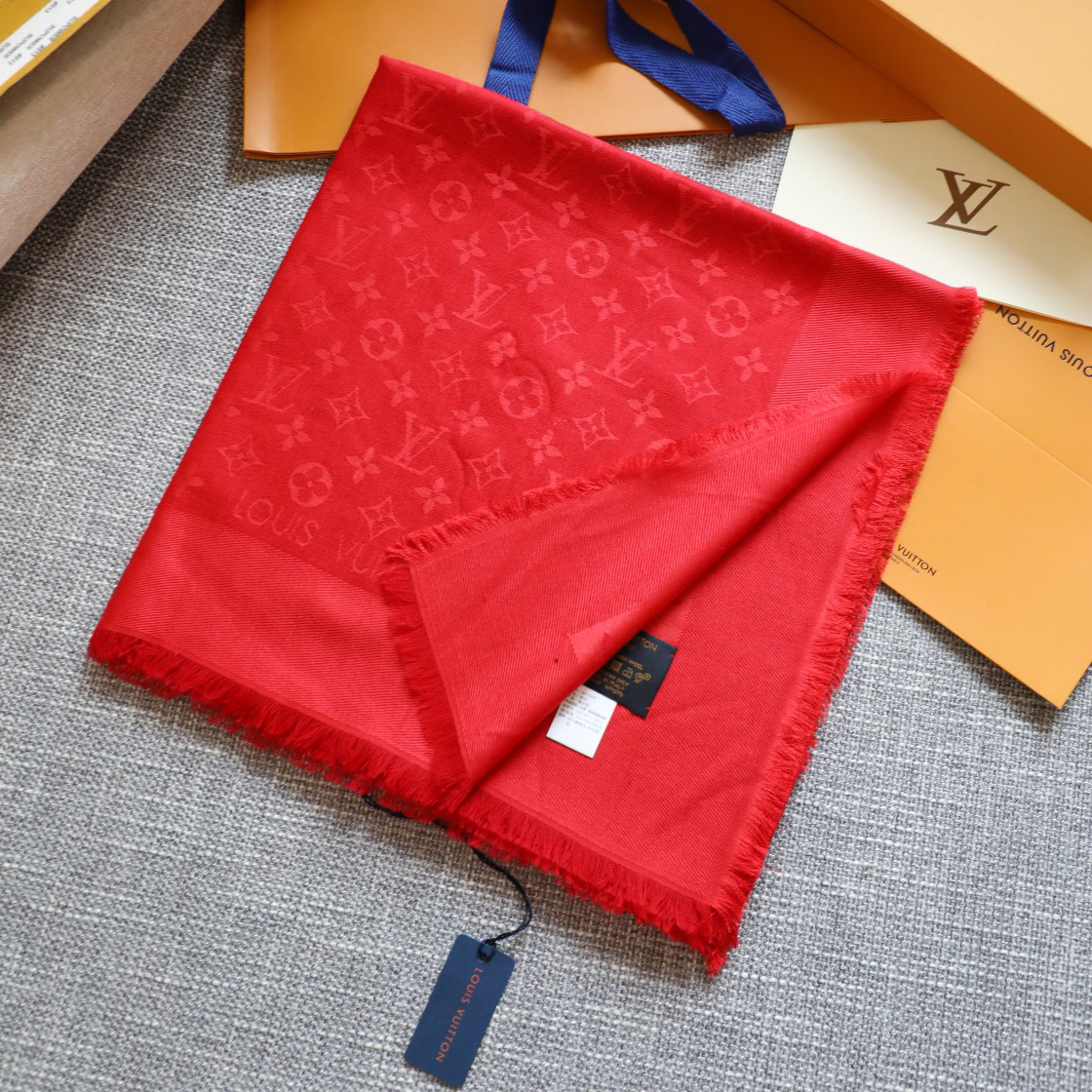 LV- Wool Square Scarf