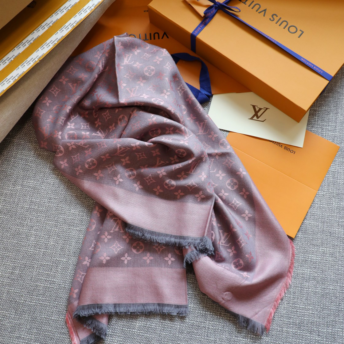 LV- Wool Square Scarf