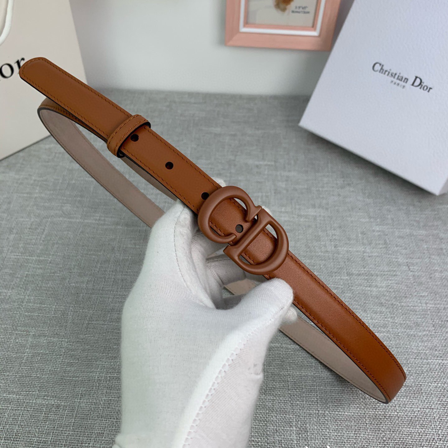 DIOR - LOGO Cowhide Belt