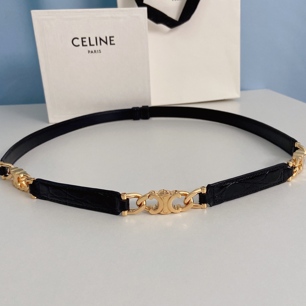 CELINE - Taurillon Calf Leather Belt